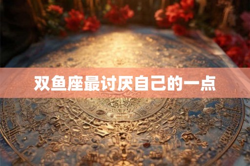 双鱼座最讨厌自己的一点