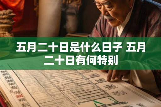 五月二十日是什么日子 五月二十日有何特别