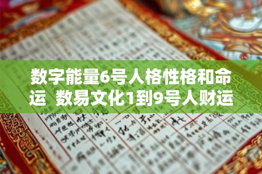 数字能量6号人格性格和命运 数易文化1到9号人财运解析 数字能量6号人格性格和命运 数易文化1到9号人财运解析