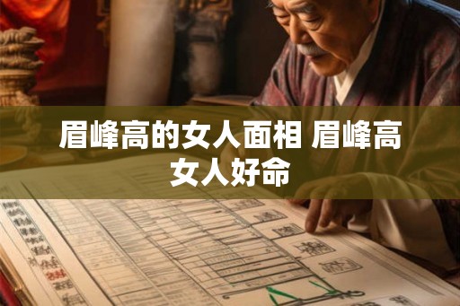 眉峰高的女人面相 眉峰高女人好命