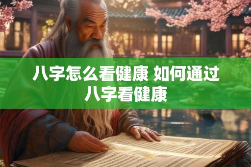 八字怎么看健康 如何通过八字看健康