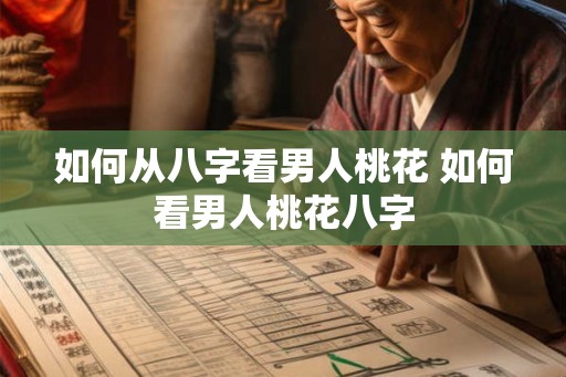 如何从八字看男人桃花 如何看男人桃花八字