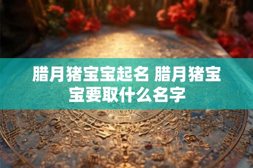 腊月猪宝宝起名 腊月猪宝宝要取什么名字