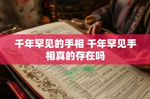 千年罕见的手相 千年罕见手相真的存在吗 千年罕见的手相 千年罕见手相真的存在吗
