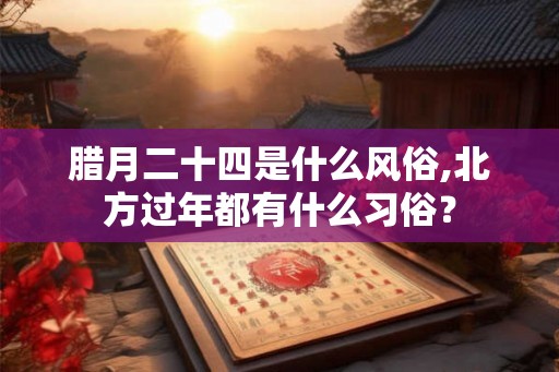腊月二十四是什么风俗,北方过年都有什么习俗？