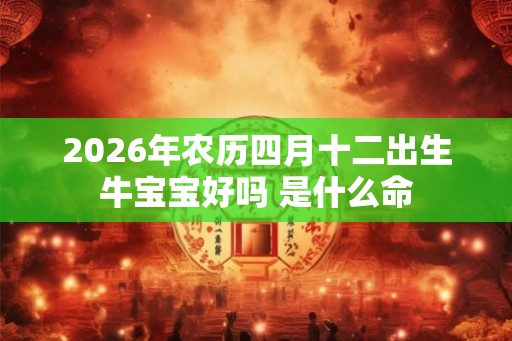 2026年农历四月十二出生牛宝宝好吗 是什么命