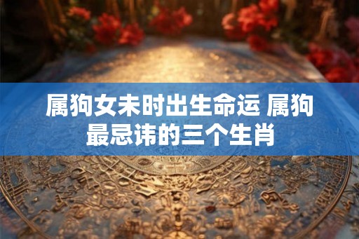属狗女未时出生命运 属狗最忌讳的三个生肖