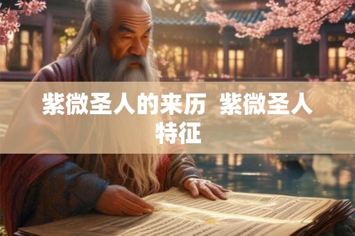 紫微圣人的来历  紫微圣人特征