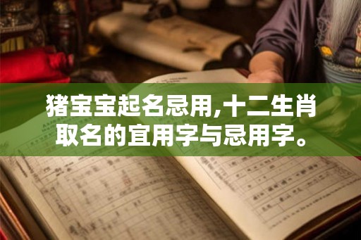猪宝宝起名忌用,十二生肖取名的宜用字与忌用字。