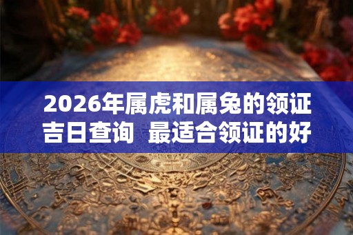 2026年属虎和属兔的领证吉日查询  最适合领证的好日子