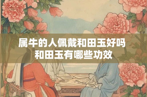 属牛的人佩戴和田玉好吗 和田玉有哪些功效
