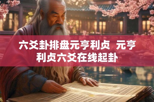 六爻卦排盘元亨利贞  元亨利贞六爻在线起卦