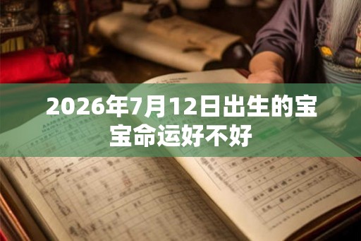 2026年7月12日出生的宝宝命运好不好