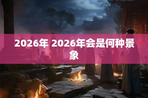 2026年 2026年会是何种景象