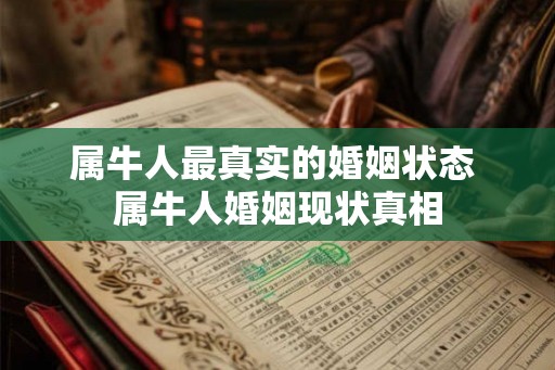 属牛人最真实的婚姻状态 属牛人婚姻现状真相