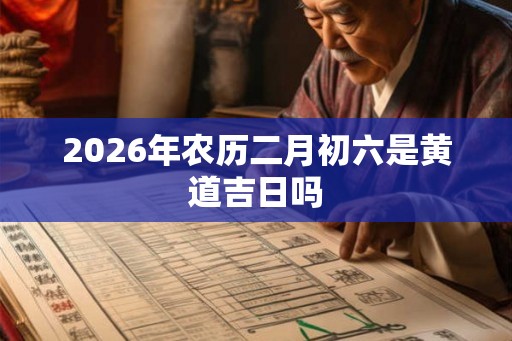 2026年农历二月初六是黄道吉日吗 2026年农历二月初六是黄道吉日吗