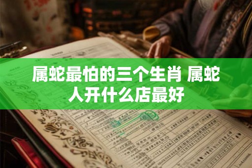 属蛇最怕的三个生肖 属蛇人开什么店最好