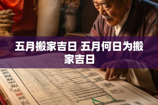 五月搬家吉日 五月何日为搬家吉日