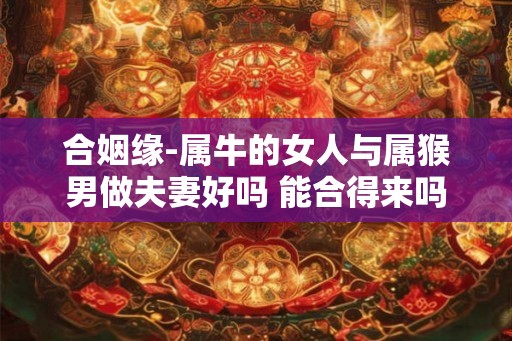 合姻缘-属牛的女人与属猴男做夫妻好吗 能合得来吗