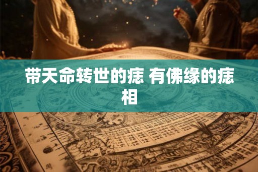 带天命转世的痣 有佛缘的痣相