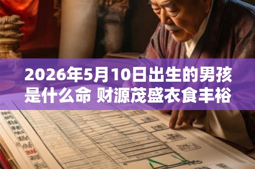 2026年5月10日出生的男孩是什么命 财源茂盛衣食丰裕
