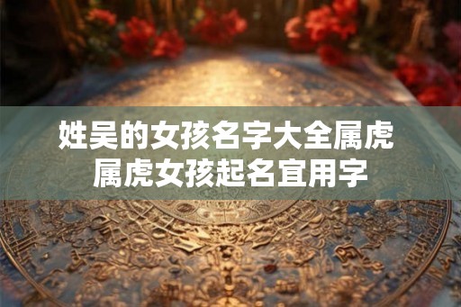 姓吴的女孩名字大全属虎 属虎女孩起名宜用字