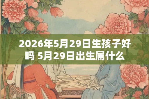2026年5月29日生孩子好吗 5月29日出生属什么