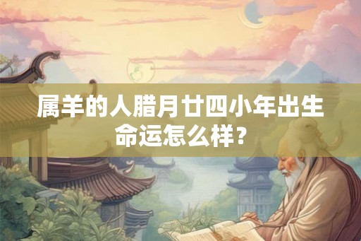 属羊的人腊月廿四小年出生命运怎么样？