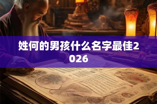 姓何的男孩什么名字最佳2026 姓何的男孩什么名字最佳2026