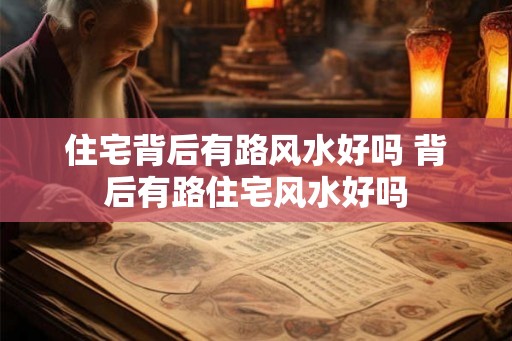 住宅背后有路风水好吗 背后有路住宅风水好吗