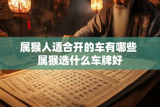 属猴人适合开的车有哪些 属猴选什么车牌好