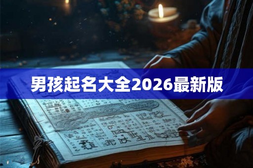 男孩起名大全2026最新版