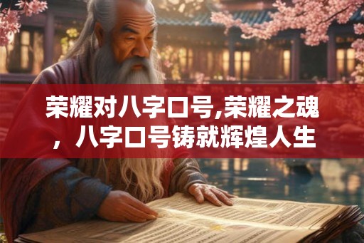 荣耀对八字口号,荣耀之魂，八字口号铸就辉煌人生