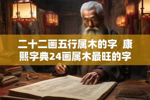 二十二画五行属木的字 康熙字典24画属木最旺的字 二十二画五行属木的字 康熙字典24画属木最旺的字