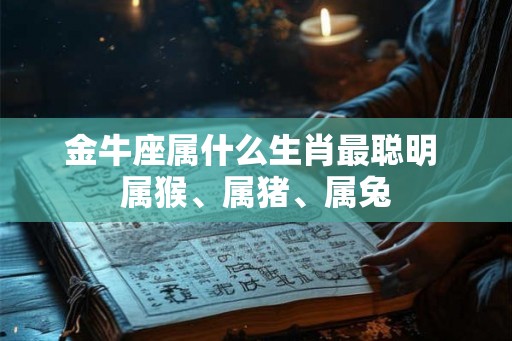 金牛座属什么生肖最聪明 属猴、属猪、属兔