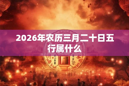 2026年农历三月二十日五行属什么 2026年农历三月二十日五行属什么