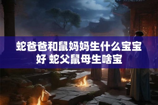 蛇爸爸和鼠妈妈生什么宝宝好 蛇父鼠母生啥宝