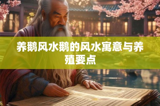 养鹅风水鹅的风水寓意与养殖要点