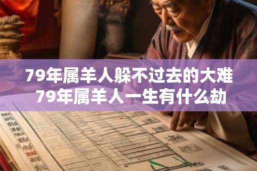 79年属羊人躲不过去的大难 79年属羊人一生有什么劫