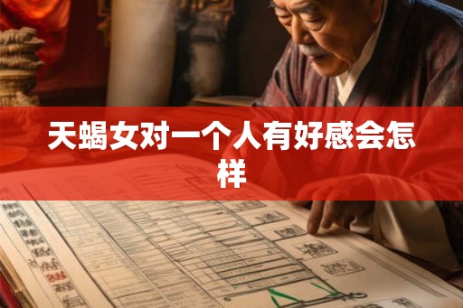 天蝎女对一个人有好感会怎样