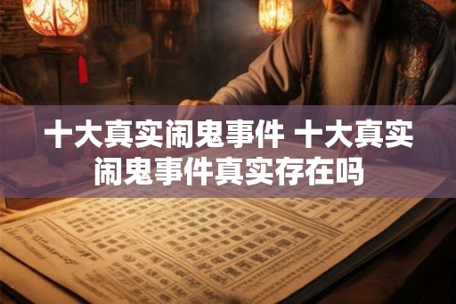 十大真实闹鬼事件 十大真实闹鬼事件真实存在吗