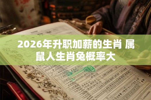 2026年升职加薪的生肖 属鼠人生肖兔概率大