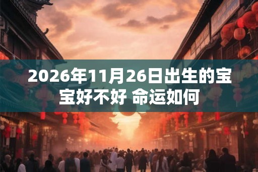 2026年11月26日出生的宝宝好不好 命运如何