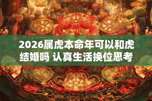 2026属虎本命年可以和虎结婚吗 认真生活换位思考