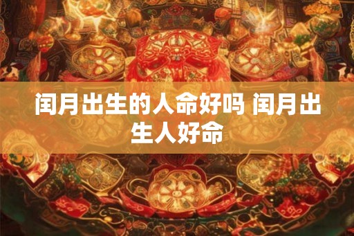 闰月出生的人命好吗 闰月出生人好命
