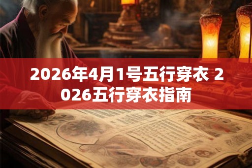 2026年4月1号五行穿衣 2026五行穿衣指南