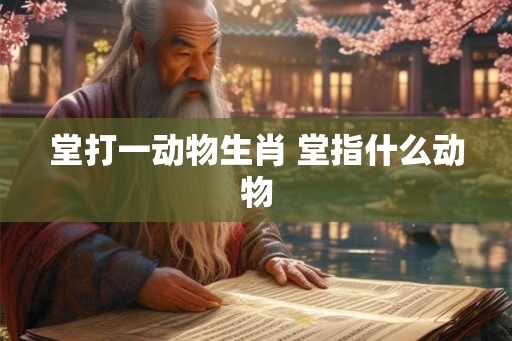 堂打一动物生肖 堂指什么动物