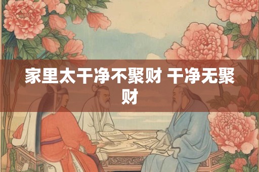 家里太干净不聚财 干净无聚财