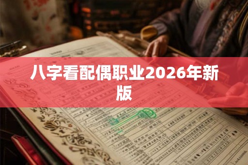 八字看配偶职业2026年新版