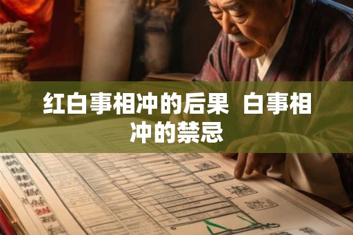 红白事相冲的后果  白事相冲的禁忌